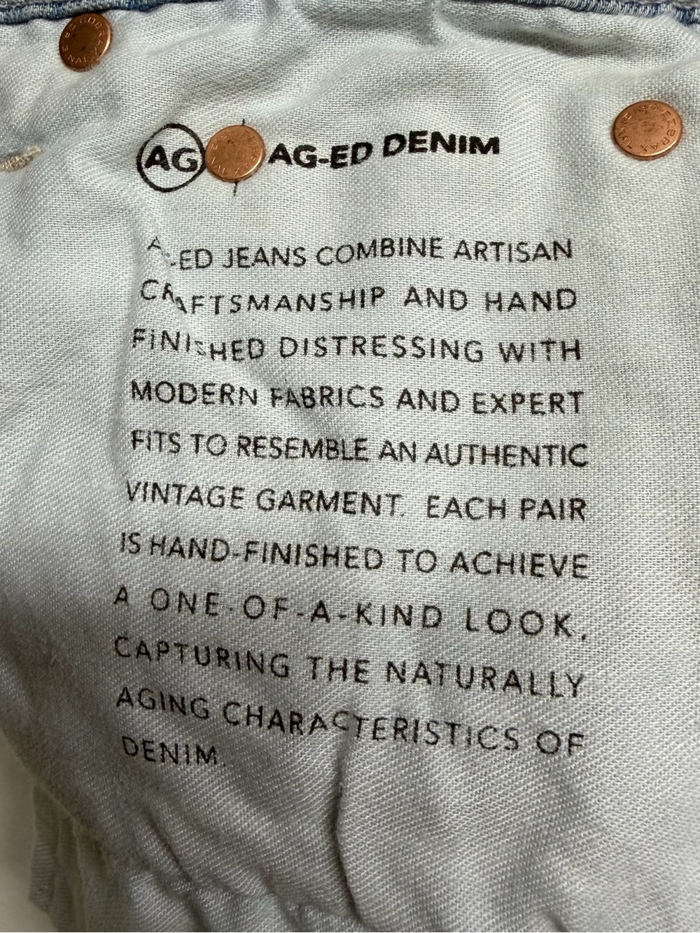 Ag Adriano Alexxis crop Goldschmied Light Blue Relaxed women’s Jeans Sz 29 NWT - Picture 8 of 10